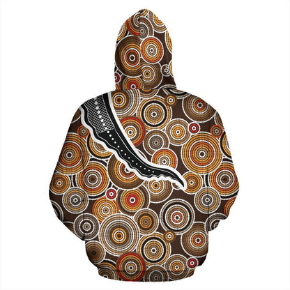 Australia Hoodie Crocodile Australia Pattern- NNK1473 - Amaze Style™-Apparel