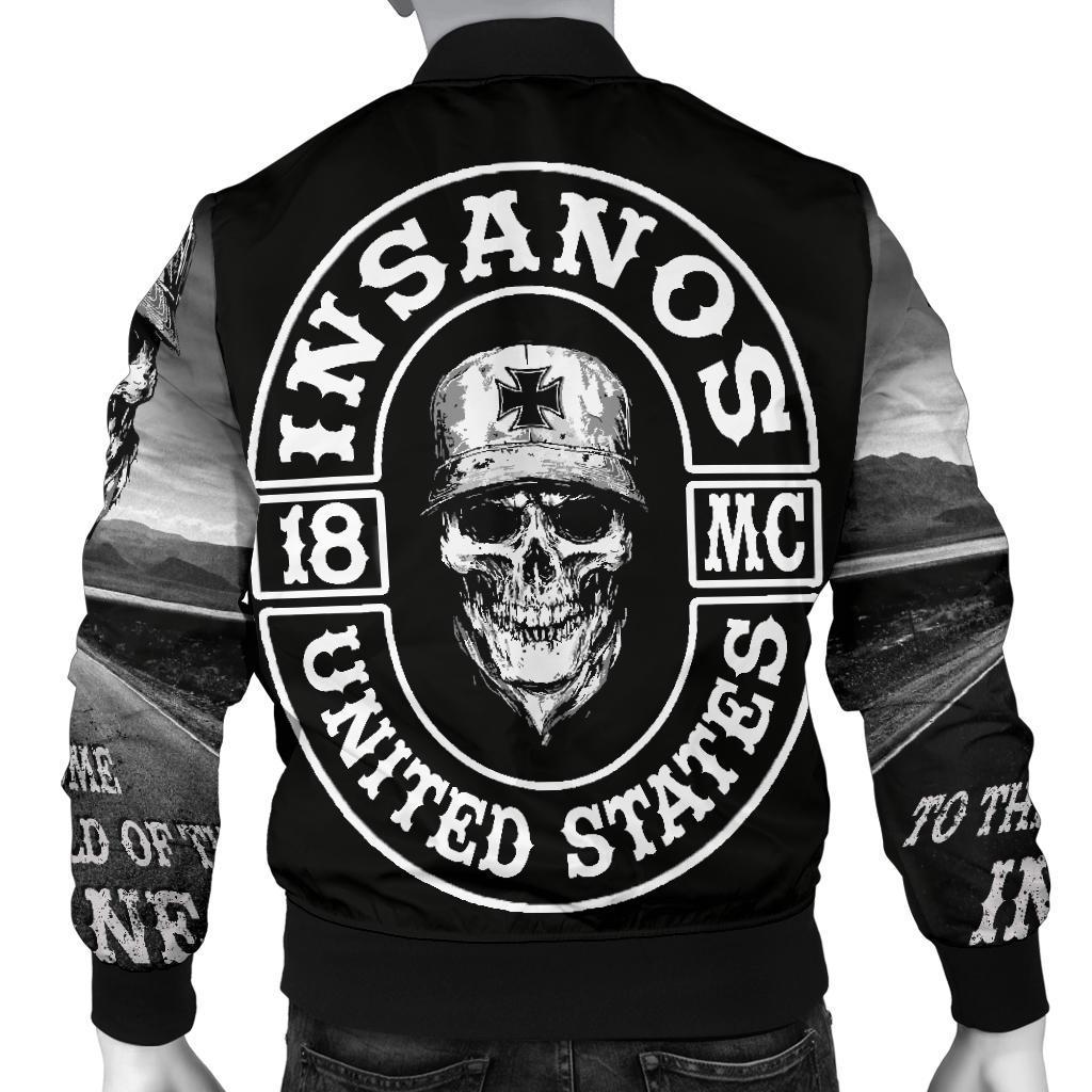 INSANOS Member Bomber Jacket-Amaze Style™-Men's Bomber Jacket - INSANOS Member Bomber Jacket-S-Vibe Cosy™