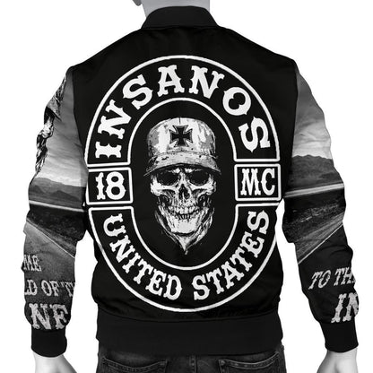 INSANOS Member Bomber Jacket-Amaze Style™-Men's Bomber Jacket - INSANOS Member Bomber Jacket-S-Vibe Cosy™