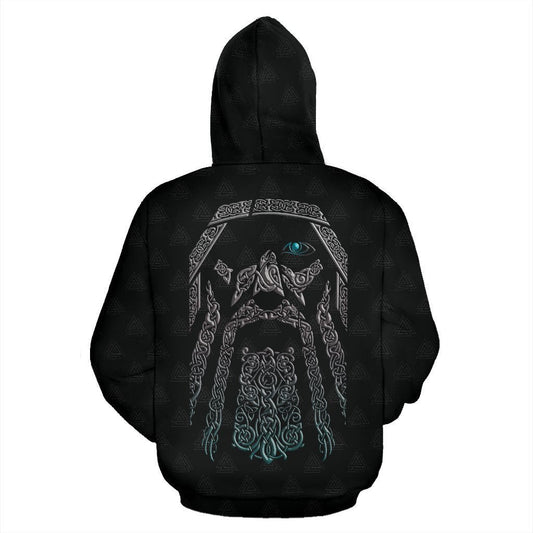 Odin (Wutan) - Viking Valhalla Zip-Up Hoodie A7 - Amaze Style™-ALL OVER PRINT ZIP HOODIES (P)