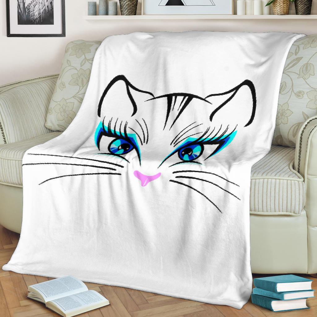 Occhi di Gatta-Amaze Style™-Premium BlanketOcchi di Gatta-Youth (56 x 43 inches / 140 x 110 cm)-Vibe Cosy™