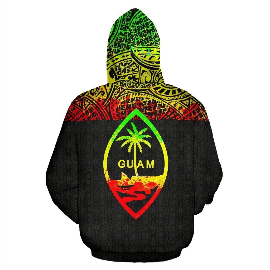 Guam All Over Zip-Up Hoodie - Micronesia Reggae Style - Amaze Style™-ALL OVER PRINT ZIP-UP HOODIES