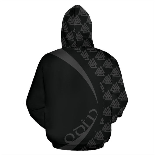 Odin Viking Zip-up Hoodie - Circle Style J1 - Amaze Style™-ALL OVER PRINT ZIP HOODIES (P)