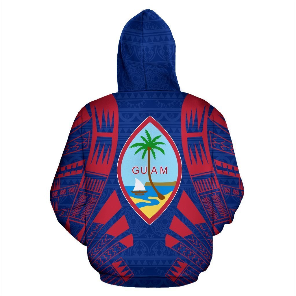 Guam All Over Hoodie - Polynenesian Tattoo Style - Amaze Style™-ALL OVER PRINT HOODIES
