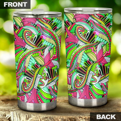 Funky Patterns (Rainbow) - Travel Tumbler-Amaze Style™-Tumbler - Funky Patterns (Rainbow) - Travel Tumbler-20oz Large-Vibe Cosy™