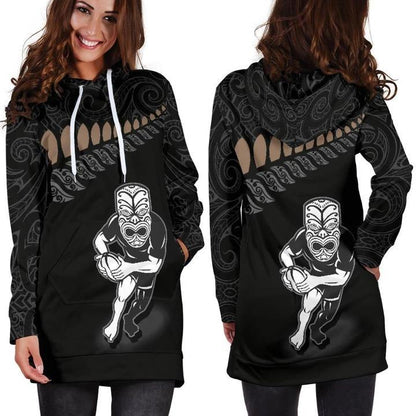 Hoodie Dress Rugby Warrior DC012DR - Amaze Style™-Apparel