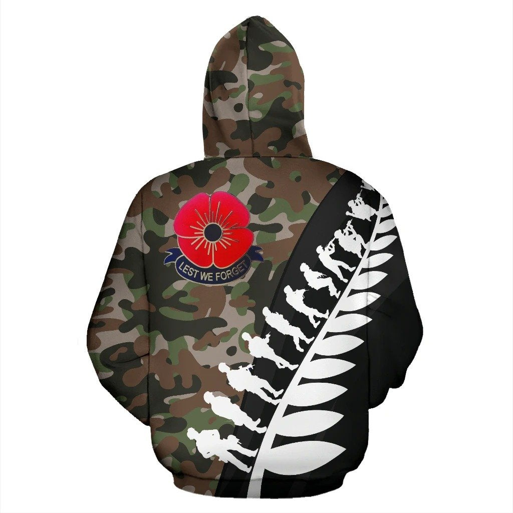 New Zealand Anzac Hoodie, Lest We Forget Remembrance Day Pullover Hoodie HC18801 - Amaze Style™-Apparel