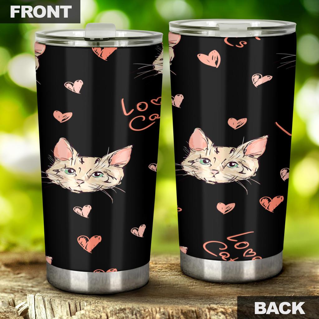 Cat Tumbler-Amaze Style™-Tumbler - Cat Tumbler-20oz Large-Vibe Cosy™