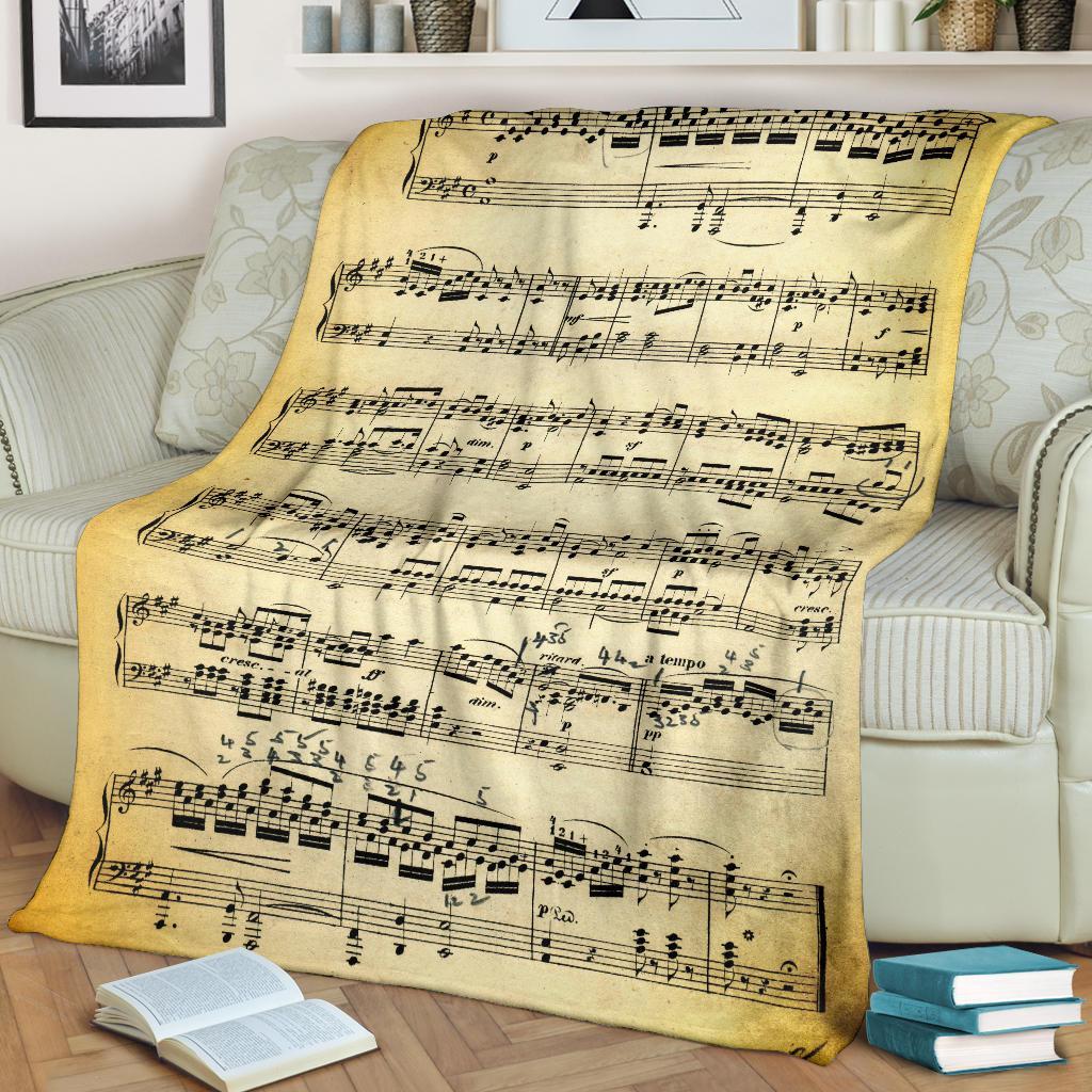 Vecchio Spartito - Coperta in Pile -Amaze Style™-Premium BlanketVecchio Spartito - Coperta in Pile -Youth (56 x 43 inches / 140 x 110 cm)-Vibe Cosy™
