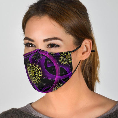 Purple Circle-Amaze Style™-Face Mask - Purple Circle-Adult Mask + 2 FREE Filters (Age 13+)-Vibe Cosy™