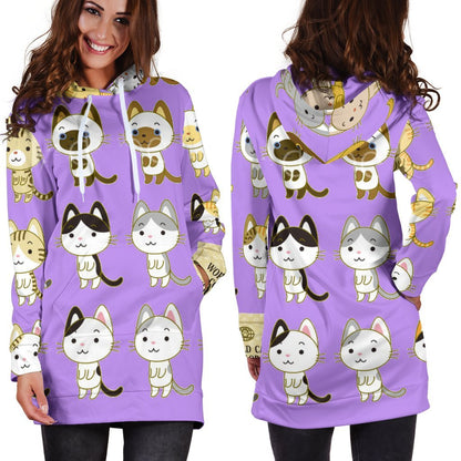 Gattini-Amaze Style™-Hoodie Dress - Gattini-XS-Vibe Cosy™