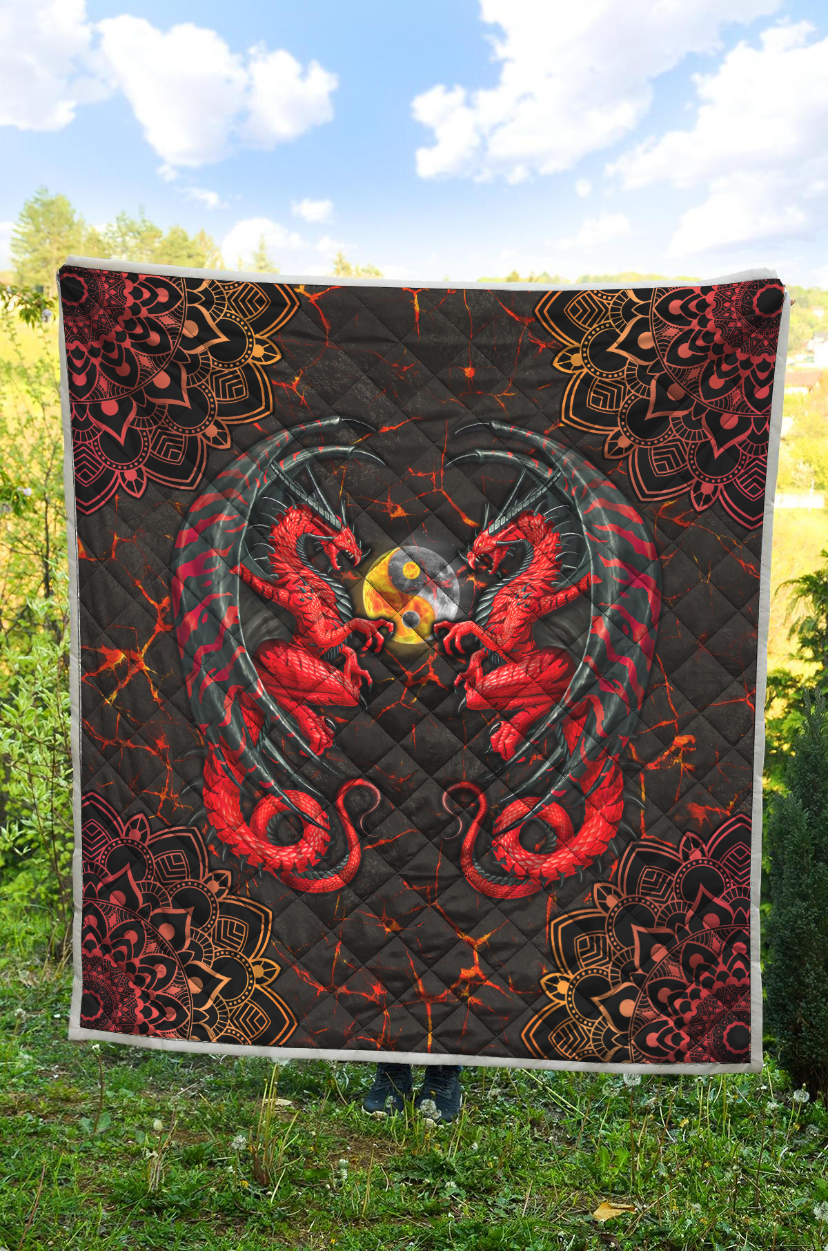 Dragons YinYang Quilt TA0820206