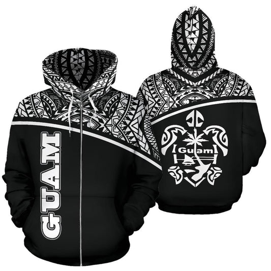 Guam All Over Zip-Up Hoodie - Micronesia Curve Style - Amaze Style™-ALL OVER PRINT ZIP-UP HOODIES