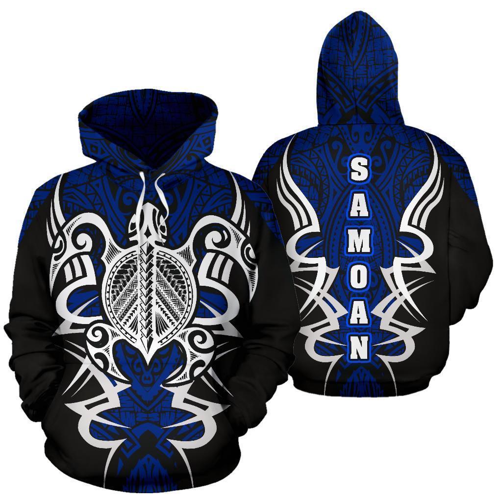 Samoan Turtle Polynesian Hoodie - Armor Style 03 PL - Amaze Style™-ALL OVER PRINT HOODIES (P)