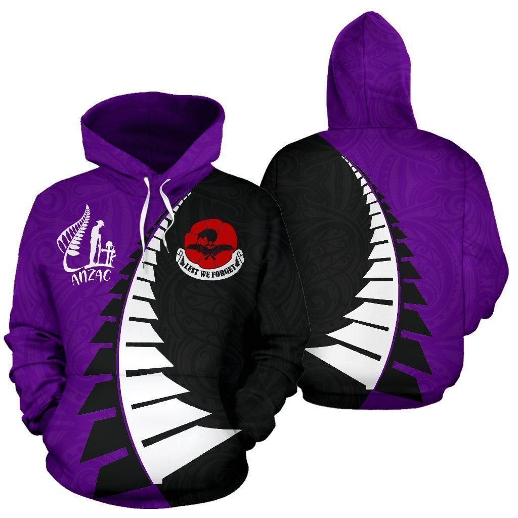 Lest We Forget Hoodie New Style Violet K4 - Amaze Style™-Apparel