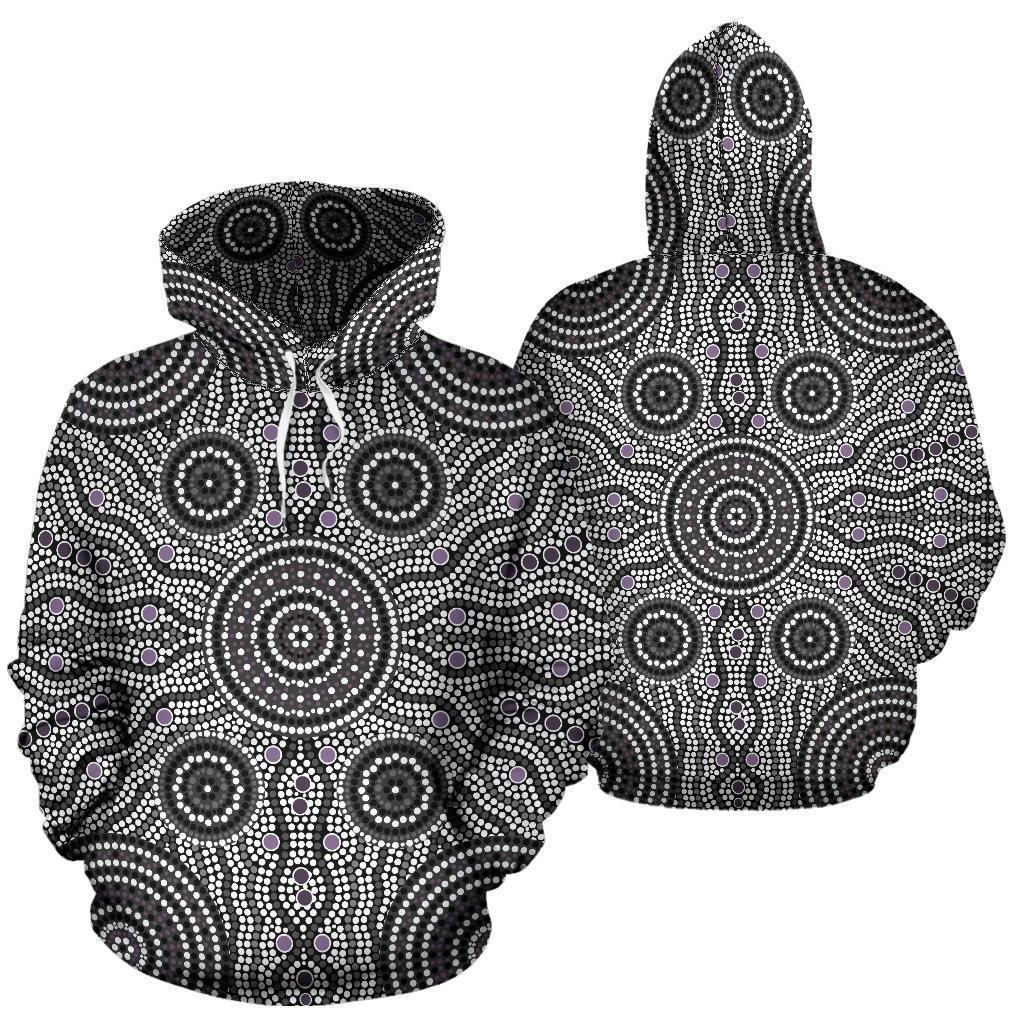 Australia All Over Hoodie Australia Pattern- NNK1478 - Amaze Style™-Apparel