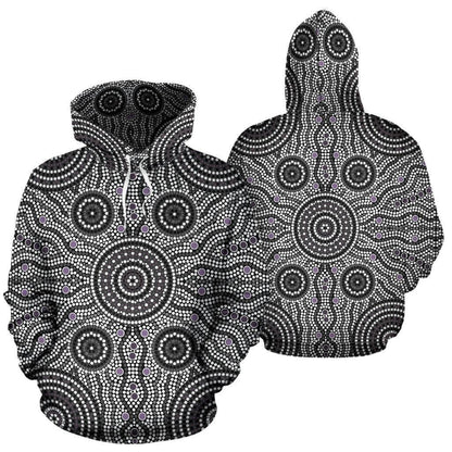 Australia All Over Hoodie Australia Pattern- NNK1478 - Amaze Style™-Apparel