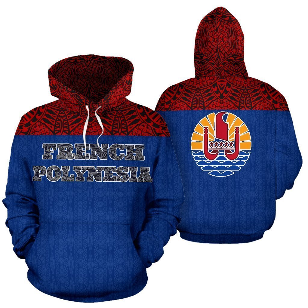 French Polynesia All Over Hoodie - BN04 - Amaze Style™-Apparel
