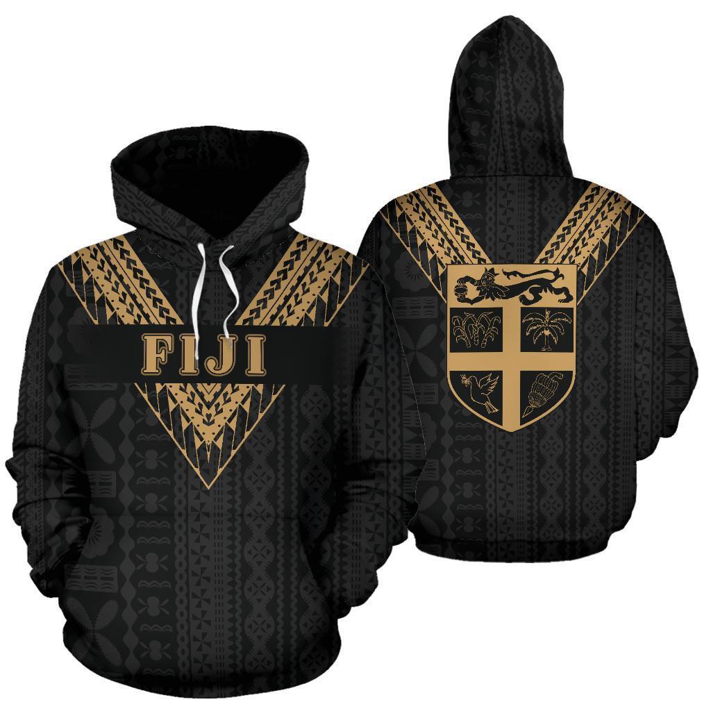 Fiji All Over Zip-Up Hoodie - Gold Sailor Style - BN01 - Amaze Style™-Apparel