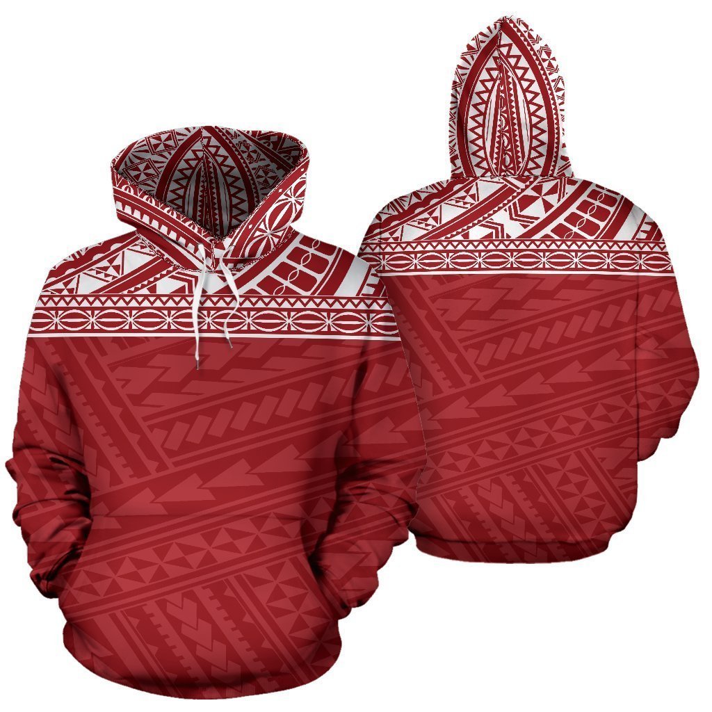 Poly All Over Hoodies - Red Version - BN04 - Amaze Style™-Apparel