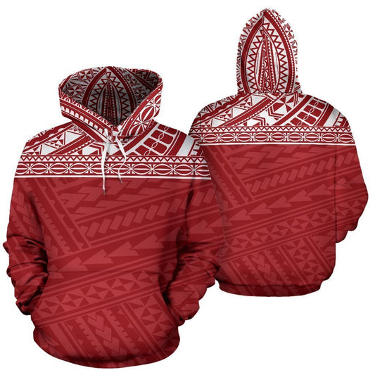 Poly All Over Hoodies - Red Version - BN04 - Amaze Style™-Apparel