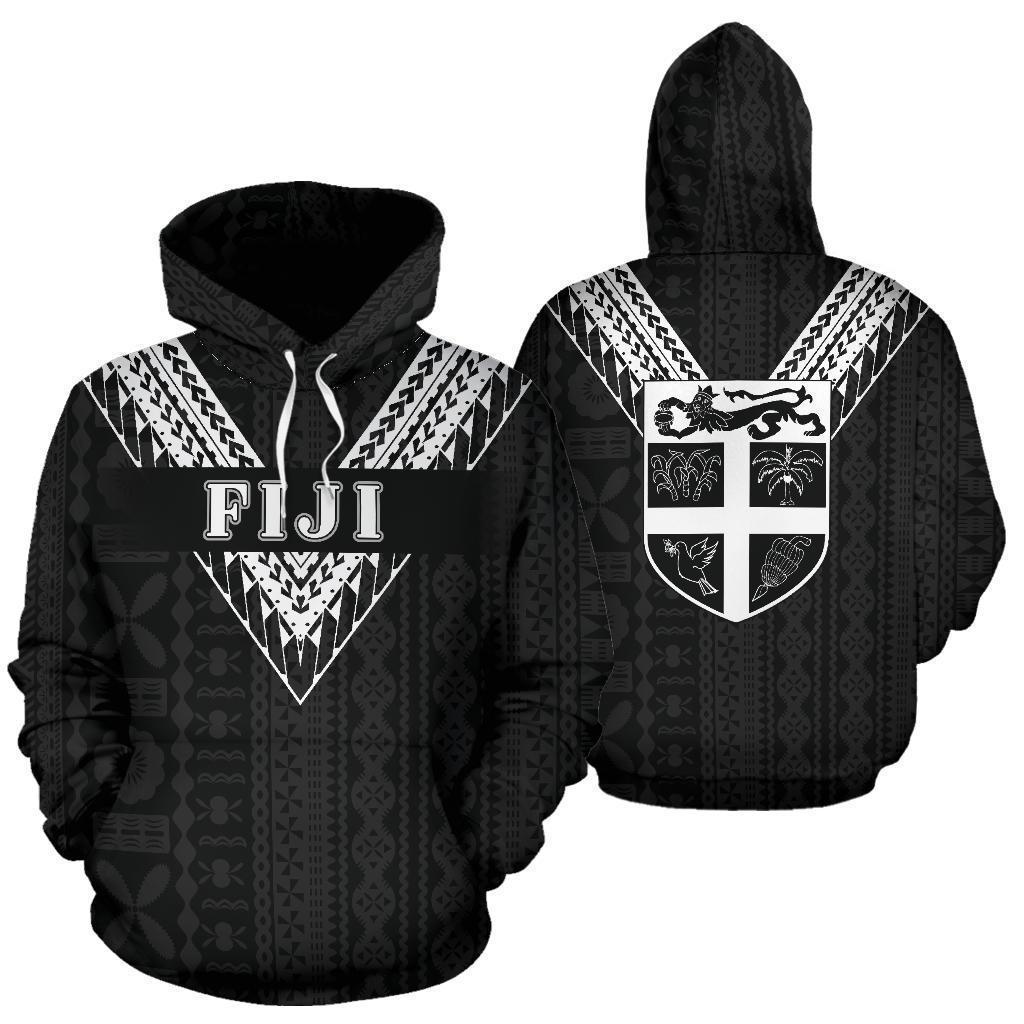Fiji All Over Zip-Up Hoodie - White Sailor Style - BN01 - Amaze Style™-Apparel