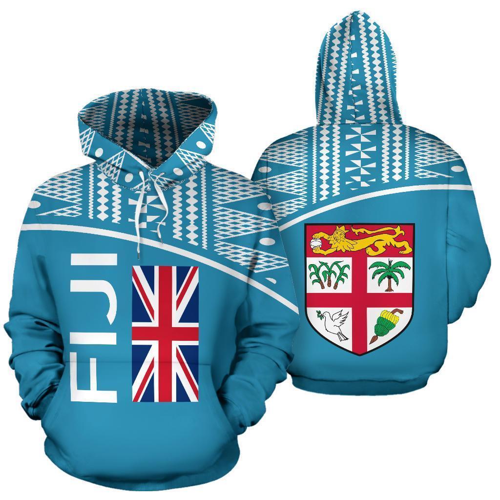 Fiji All Over Zip-Up Hoodie - Tapa Curve Style - BN09 - Amaze Style™-Apparel