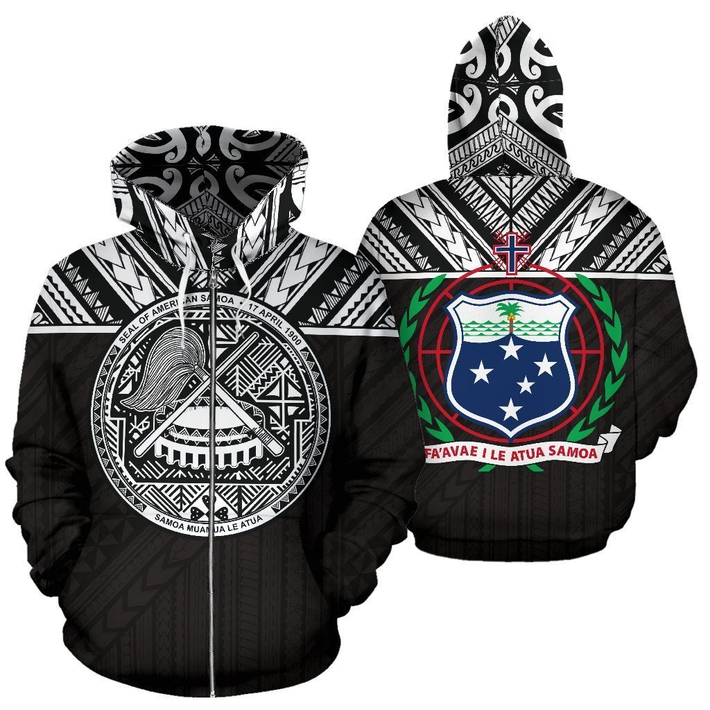 American Samoa And Samoa All Over Hoodie - PL - Amaze Style™-ALL OVER PRINT HOODIES (P)
