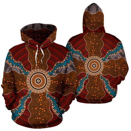 Australia All Over Hoodie Australia Pattern- NNK1476 - Amaze Style™-Apparel