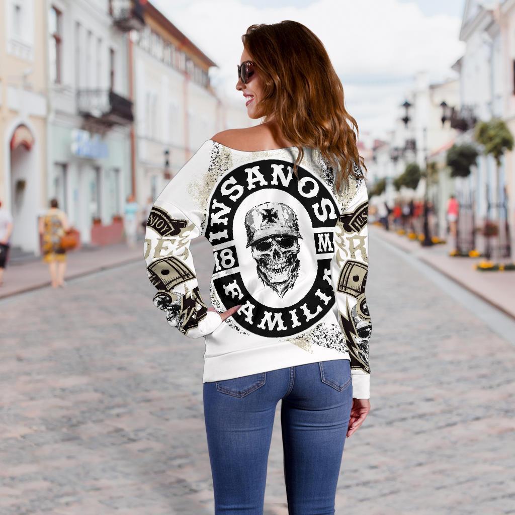 INSANOS Womans Off the Shoulder Sweater-Amaze Style™-Women's Off Shoulder Sweater - INSANOS Womans Off the Shoulder Sweater-2XS-Vibe Cosy™