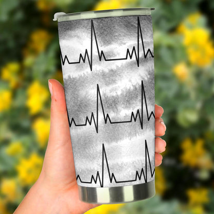 Tumbler Heartbeat-Amaze Style™-Tumbler - Tumbler Heartbeat-20oz Large-Vibe Cosy™