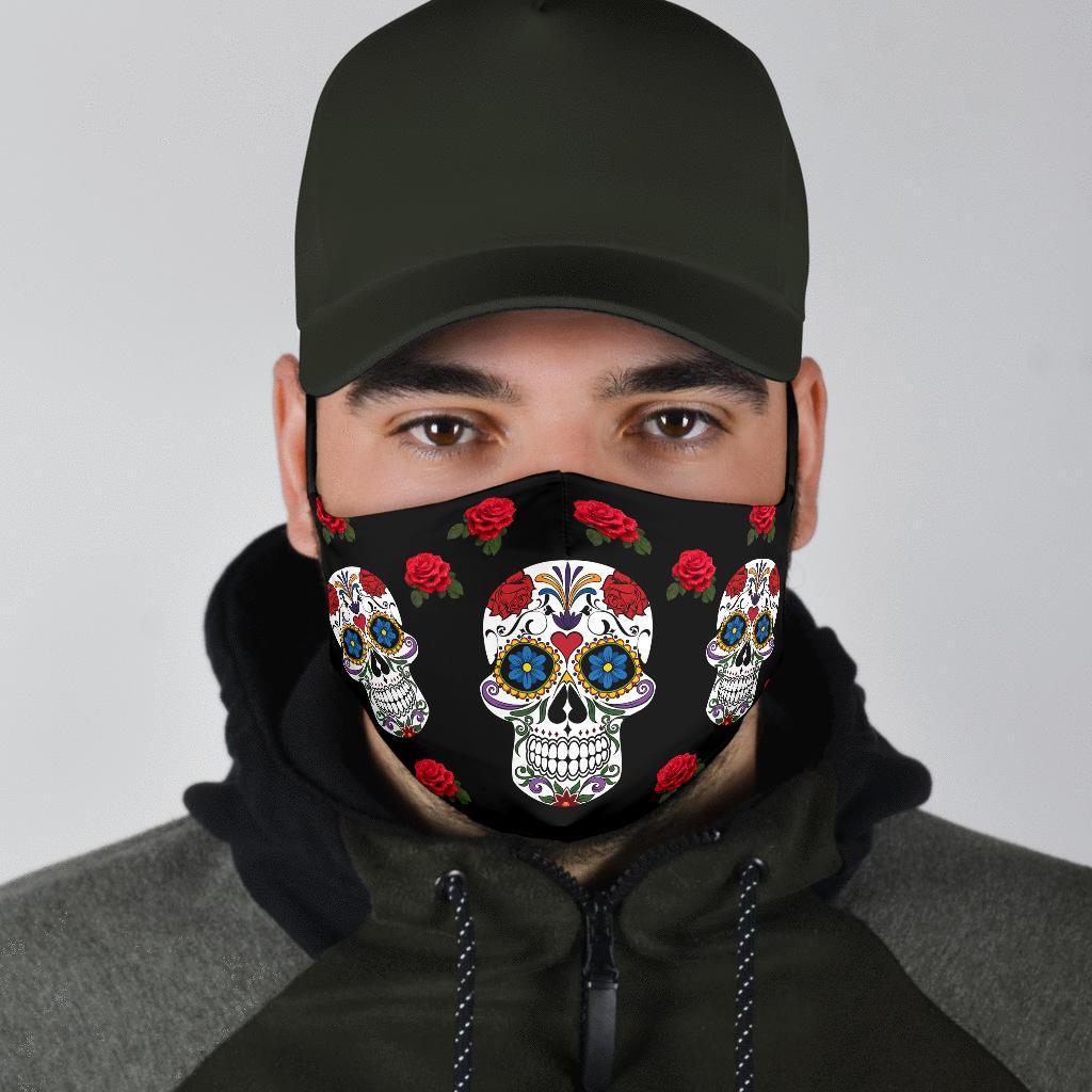 Sugar Skull-Amaze Style™-Face Mask - Sugar Skull-Adult Mask + 2 FREE Filters (Age 13+)-Vibe Cosy™