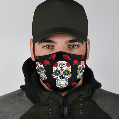 Sugar Skull-Amaze Style™-Face Mask - Sugar Skull-Adult Mask + 2 FREE Filters (Age 13+)-Vibe Cosy™