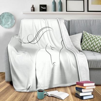 Cavallo Elegante - Coperta in Pile -Amaze Style™-Premium BlanketCavallo Elegante - Coperta in Pile -Youth (56 x 43 inches / 140 x 110 cm)-Vibe Cosy™