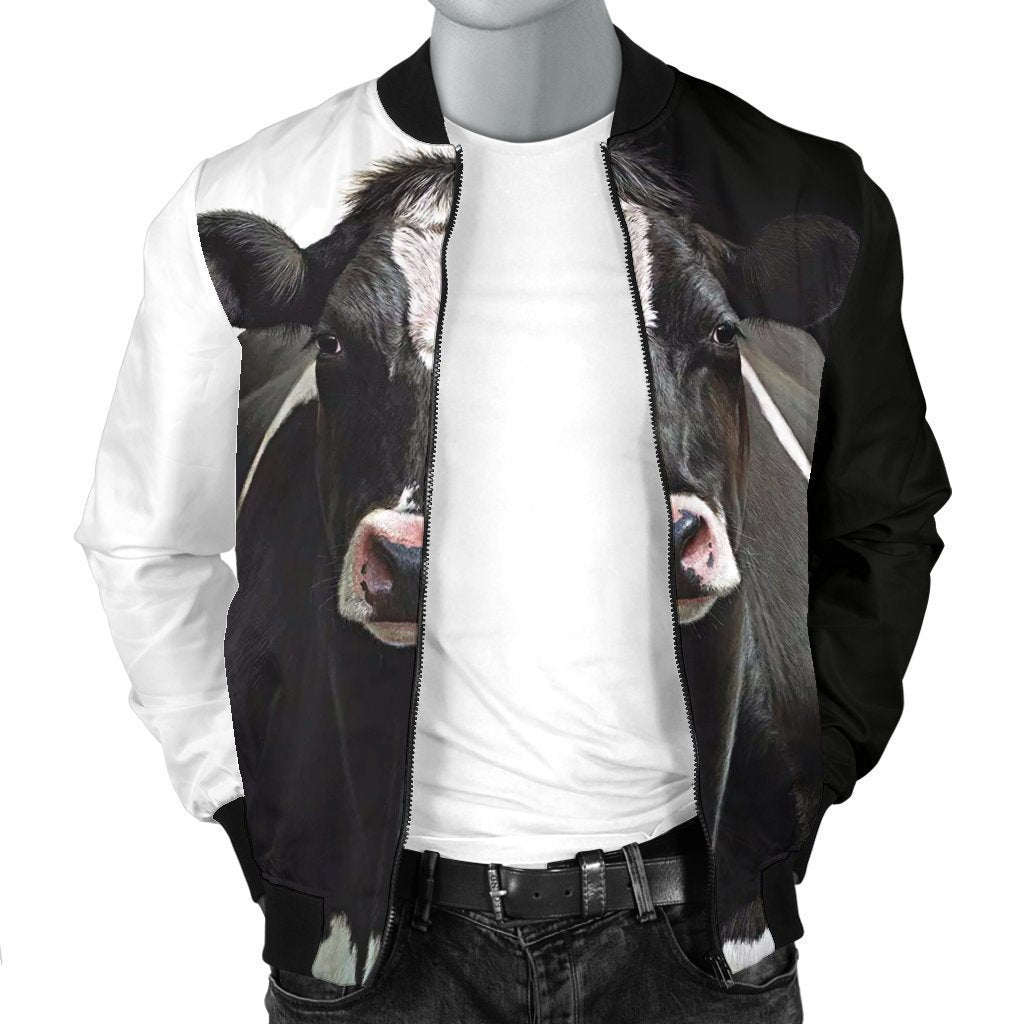 Men's Bomber Jacket - Dairy Cow - Amaze Style™-Apparel