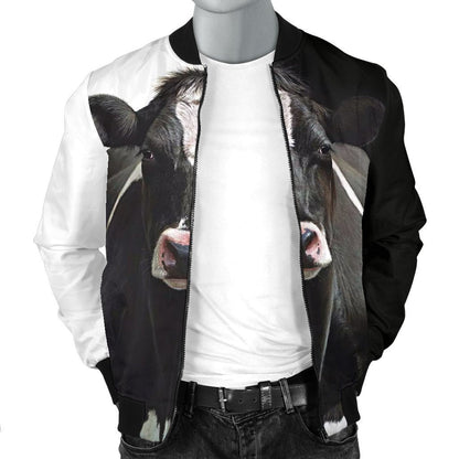 Men's Bomber Jacket - Dairy Cow - Amaze Style™-Apparel