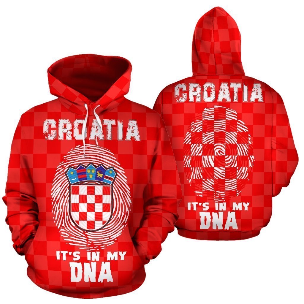 Croatia is Always in My DNA Zipper Hoodie A7 - Amaze Style™-Apparel