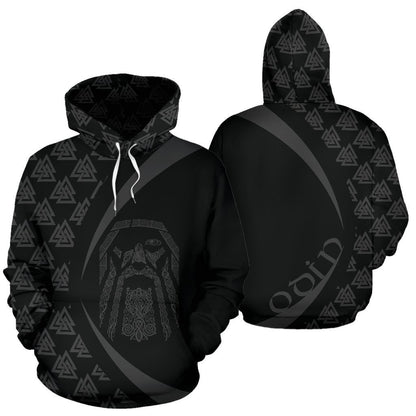 Odin Viking Hoodie - Circle Style J1 - Amaze Style™-ALL OVER PRINT HOODIES (P)