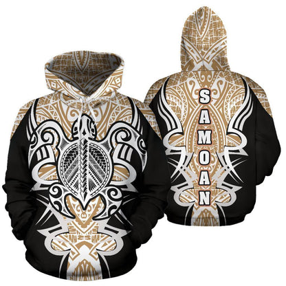 Samoan Turtle Polynesian Hoodie - Armor Style - Amaze Style™-ALL OVER PRINT HOODIES (P)