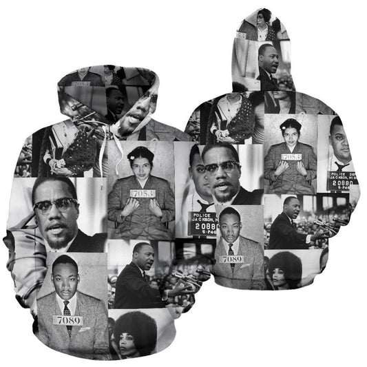 African Hoodie - Civil Rights Leaders - Amaze Style™-ALL OVER PRINT HOODIES