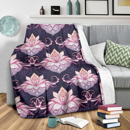 Ombre Lotus (Eclipse) - Throw Blankets-Amaze Style™-Premium BlanketOmbre Lotus (Eclipse) - Throw Blankets-Youth (56 x 43 inches / 140 x 110 cm)-Vibe Cosy™