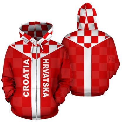 Neo Croatia Zip Hoodie A6 - Amaze Style™-Apparel