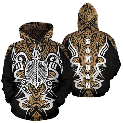 Samoan Turtle Polynesian Hoodie - Armor Style - Amaze Style™-ALL OVER PRINT HOODIES (P)