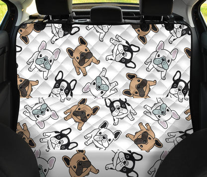 Piccoli Bulldog/Bianco-Amaze Style™-Pet Seat Cover - Piccoli Bulldog/Bianco-Regular (Cars / SUVs)-Vibe Cosy™