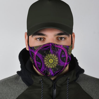 Purple Circle-Amaze Style™-Face Mask - Purple Circle-Adult Mask + 2 FREE Filters (Age 13+)-Vibe Cosy™