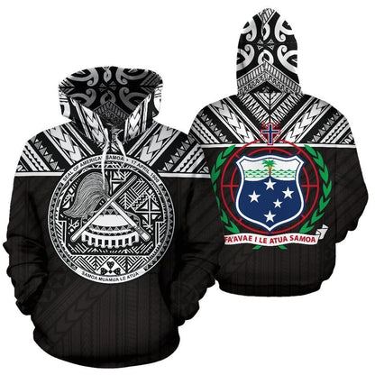 American Samoa And Samoa All Over Hoodie - PL - Amaze Style™-ALL OVER PRINT HOODIES (P)