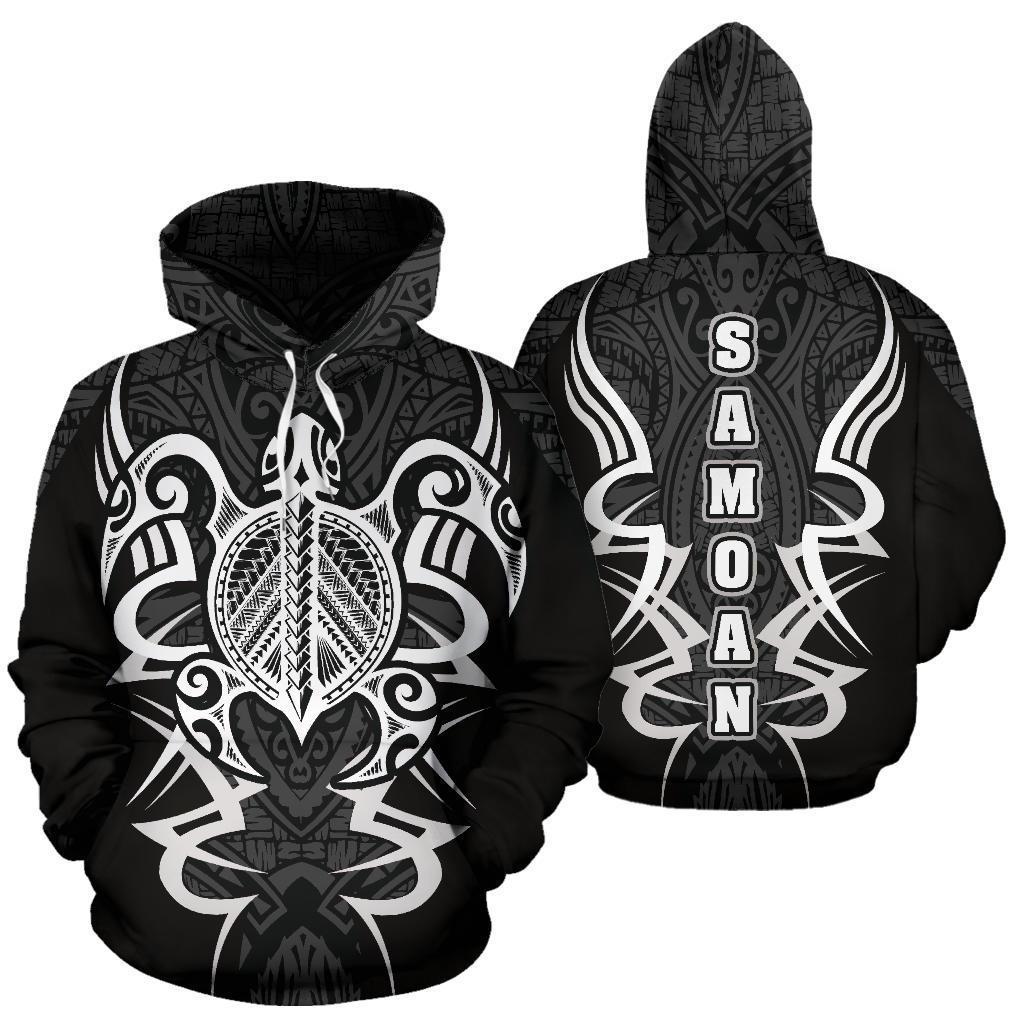 Samoan Turtle Polynesian Hoodie - Armor Style - Amaze Style™-ALL OVER PRINT HOODIES (P)