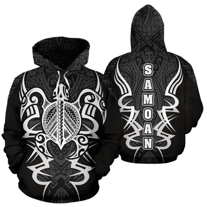 Samoan Turtle Polynesian Hoodie - Armor Style - Amaze Style™-ALL OVER PRINT HOODIES (P)