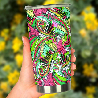 Funky Patterns (Rainbow) - Travel Tumbler-Amaze Style™-Tumbler - Funky Patterns (Rainbow) - Travel Tumbler-20oz Large-Vibe Cosy™