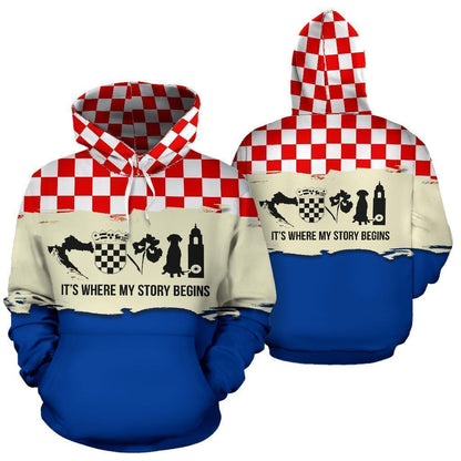 Croatia It s Where My Story Begins Hoodie K5 - Amaze Style™-Apparel